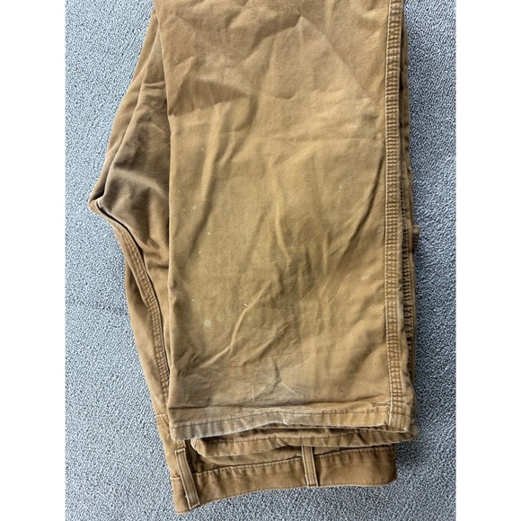 Dickies Relaxed Fit Sanded Duck Carpenter Pant Men 36x34 Brown Workwear Utility - Picture 10 of 14
